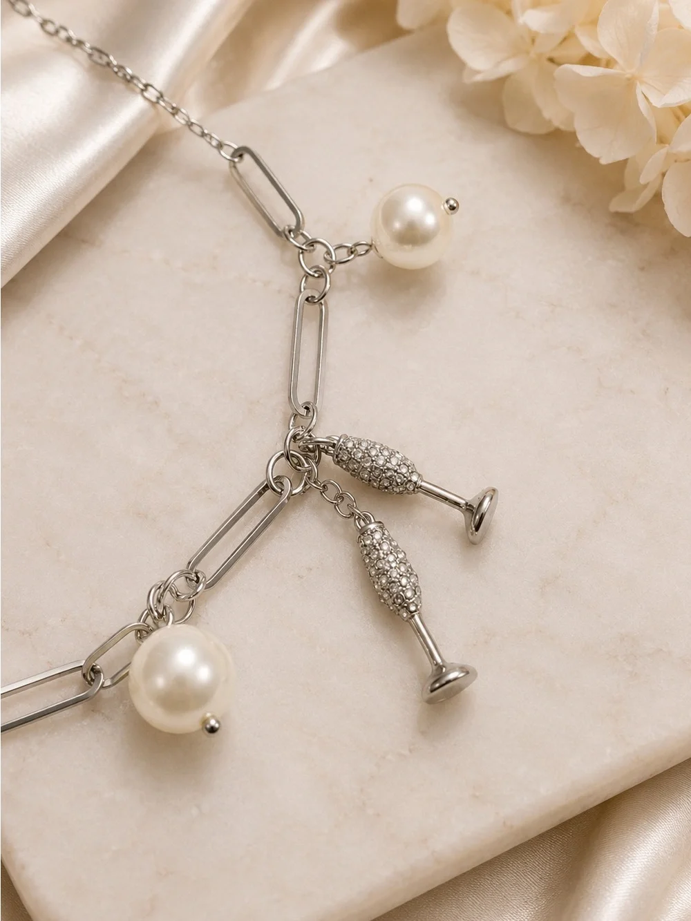 Kate Spade Cheers To That Charm Bracelet in Silver - Picture 5 of 5